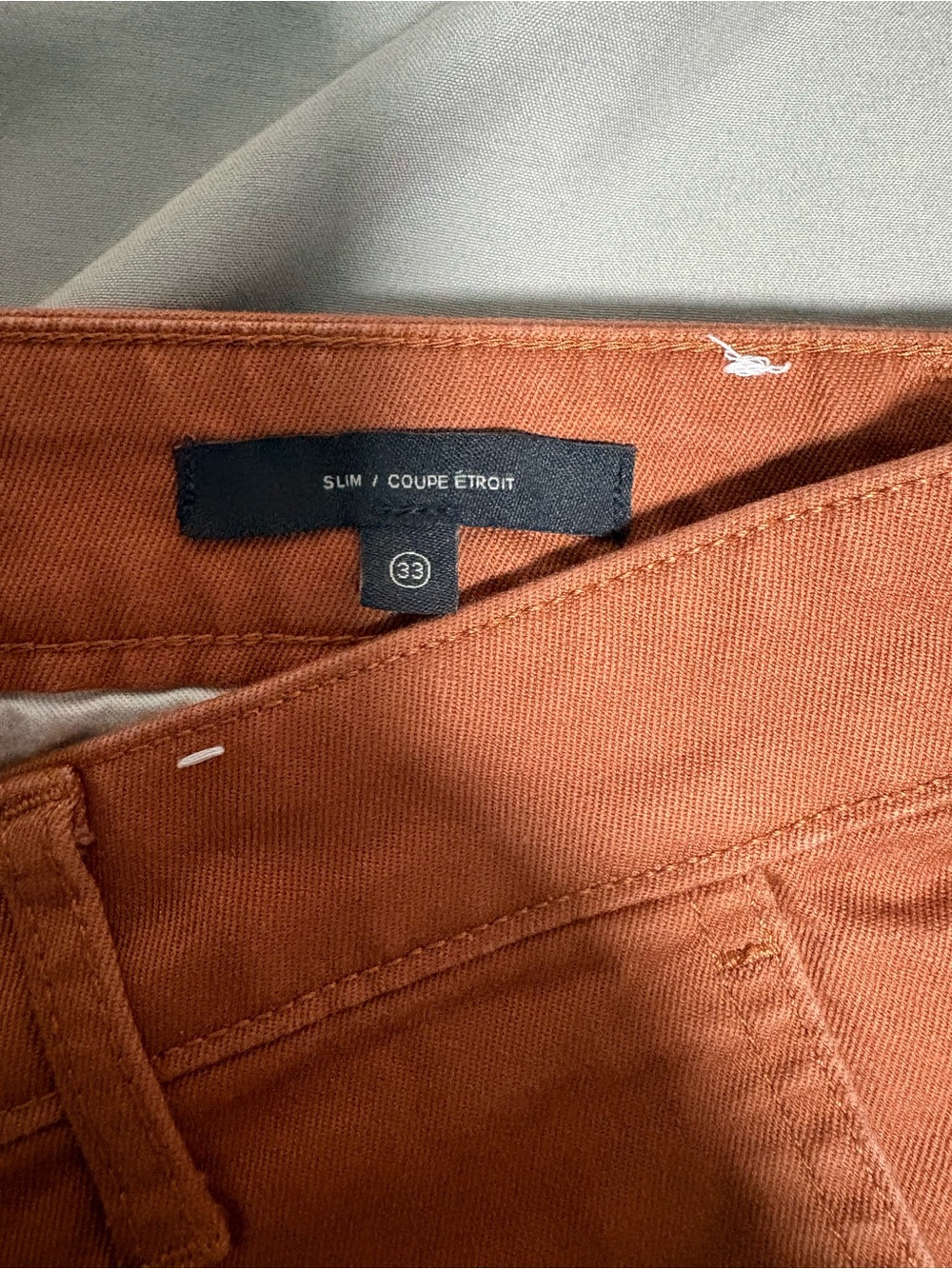 Dockers Men’s Rust Orange Work Chino Pants - Picture 3 of 3